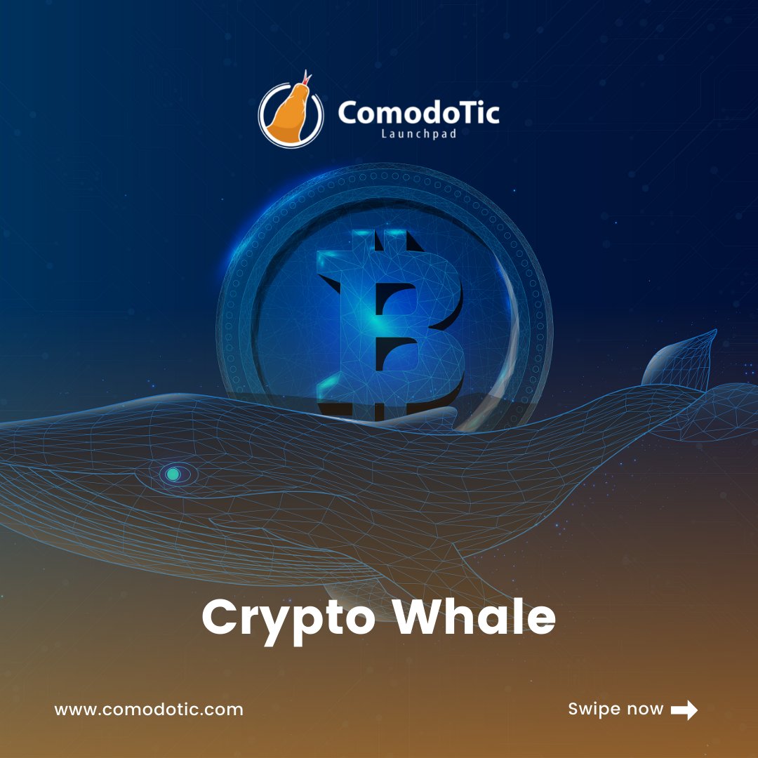 Comodotic's tweet photo. The first thing that comes to your mind when you hear "Whale", definitely refers to the Big Fish that lives in the sea. However, in crypto the term "whale" also has a meaning. 🐳🐳
.
.
.
#comodotic #launchpad #investment #crypto #blockchain #cryptocurrency #crypto #cryptowhale https://t.co/hkc8esJNOh