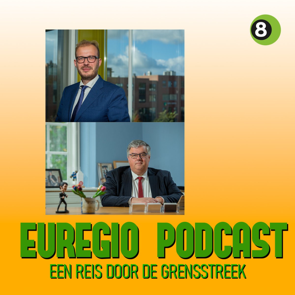 DeEuregio's tweet photo. Podcast gemist?

Aflevering 1: 'Burgemeesters in gesprek over de Euregio', met Hubert Bruls (Nijmegen) en Mark Bouwmans (Doetinchem).

Luisteren kan via: https://t.co/sazebURtU2

#nijmegen #doetinchem #euregio #grensstreek #grensnieuws https://t.co/Zcr4XYntJz