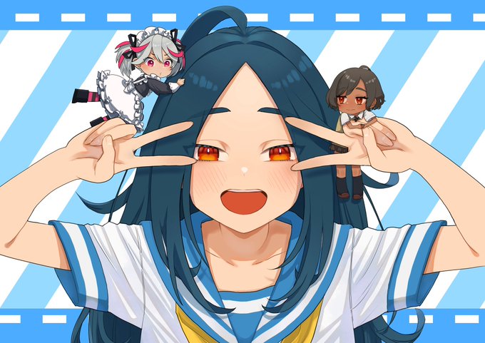 #3ヶ月上達法  オーバーランだったけど完走できました!
途中体調を崩してうまく進められない時期もあったけど、3ヶ月間毎日絵のことを考えてとても楽しかった!!
ラストはさいとうなおき先生の秘蔵っ子3人組で!一度データ飛んだ時は吐くかと思った…🥲
#7巡目
#さいとう先生に感謝
#Kちゃんアート 