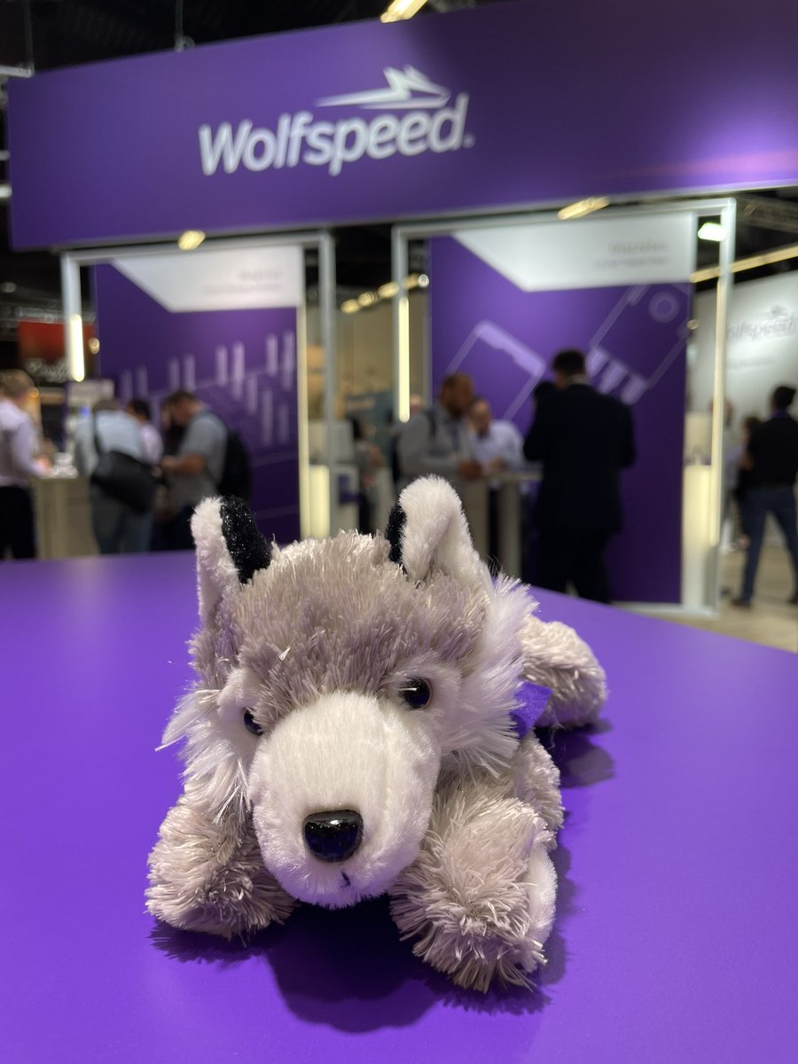mretawalker's tweet photo. Wolves are back at #pcim2022! Come by @Wolfspeed booth 7-435 to get one of the pack. #PCIMEurope https://t.co/9MrUnT9gxJ