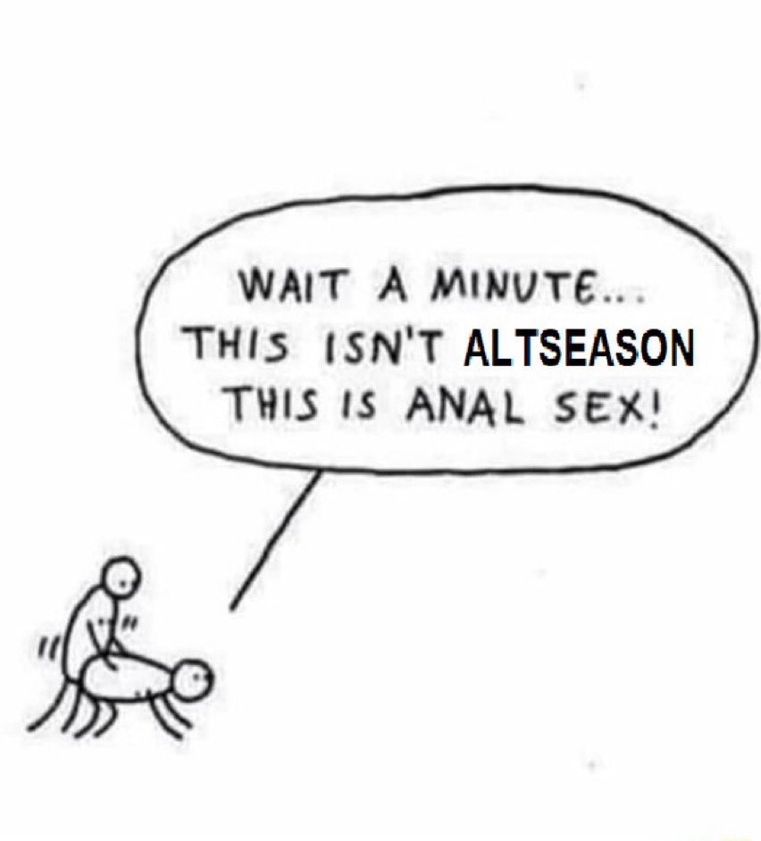 giannizzeronero's tweet photo. @Manishbehl19 @IncomeSharks Lol! Are u still wait fot alt season???? 😂😂😂 https://t.co/AjlkuHK3OP