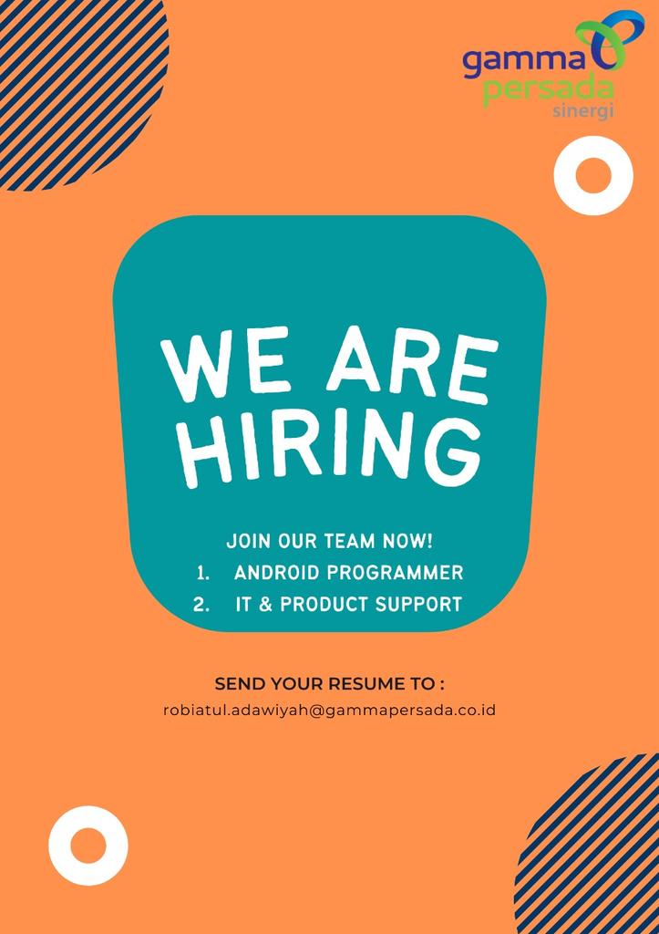 GammaPersada's tweet photo. Yuk langsung kirim cv kalian
Detail bisa kontak mimin yaaa
Ijin bantu share ya mincot @hrdbacot @ezash #lokercot
#lokerjakarta #loker #lowongankerja https://t.co/kwGU3yTKPj
