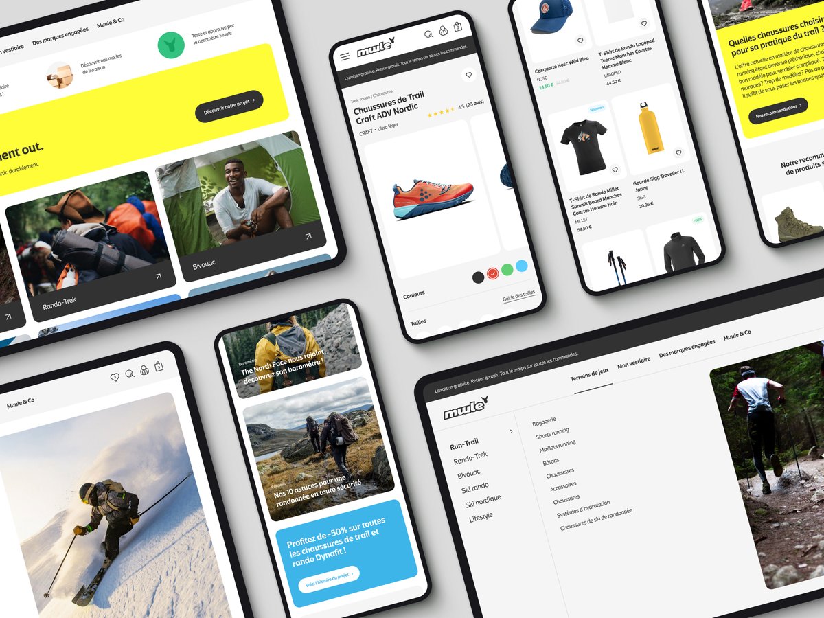 ultroagency's tweet photo. Nouveau site → Muule est un site spécialisé dans la vente d'équipements outdoor. Un distributeur sélectif et engagé, du choix de ses partenaires jusqu'à l'évaluation de leurs démarches environnementales. À découvrir sur 
https://t.co/xOkfCW9Dy6 https://t.co/83BInxLgOl
