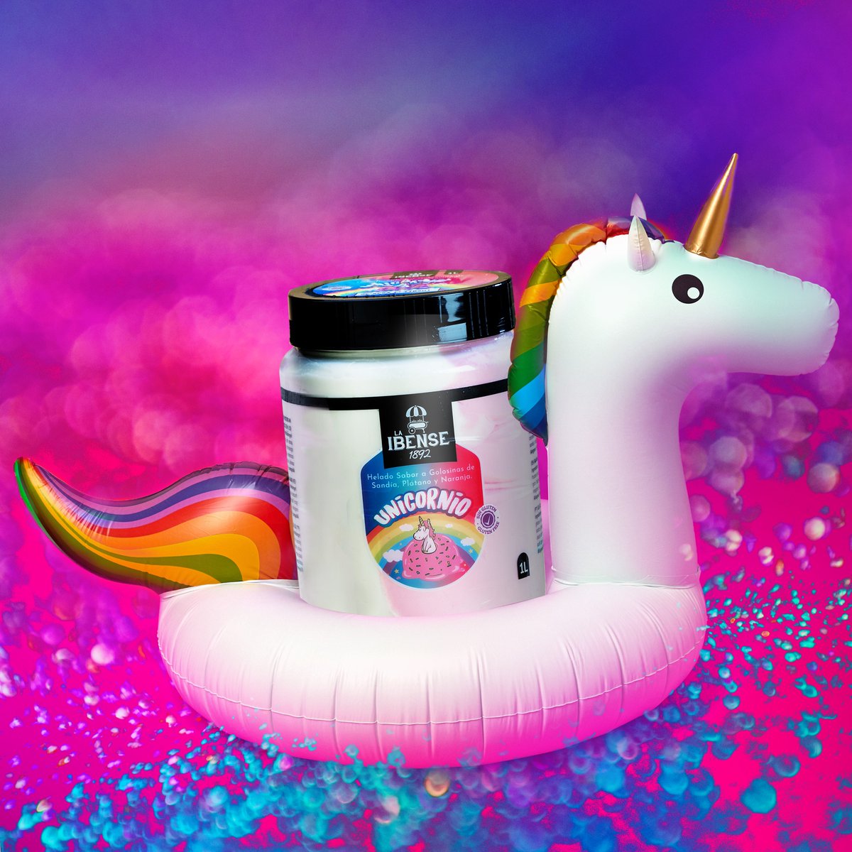 Para los fans del Unicornio 🦄, nuestro helado sabor a golosinas de sandía, plátano y naranja. Nada tan refrescante. Lo encontrarás en cadenas como Alcampo, Carrefour, Supeco y E. Leclerc.
#LaIbense1892 #instantesenormes #helados #singluten