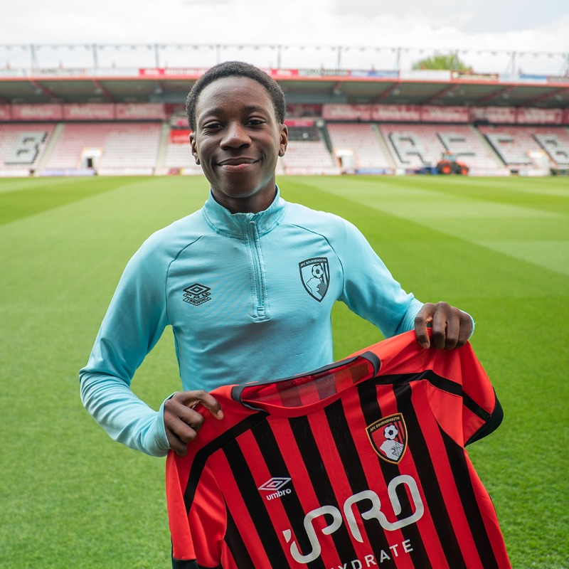 afcb_academy's tweet photo. Welcome to #afcb, Dominic Sadi 🤝