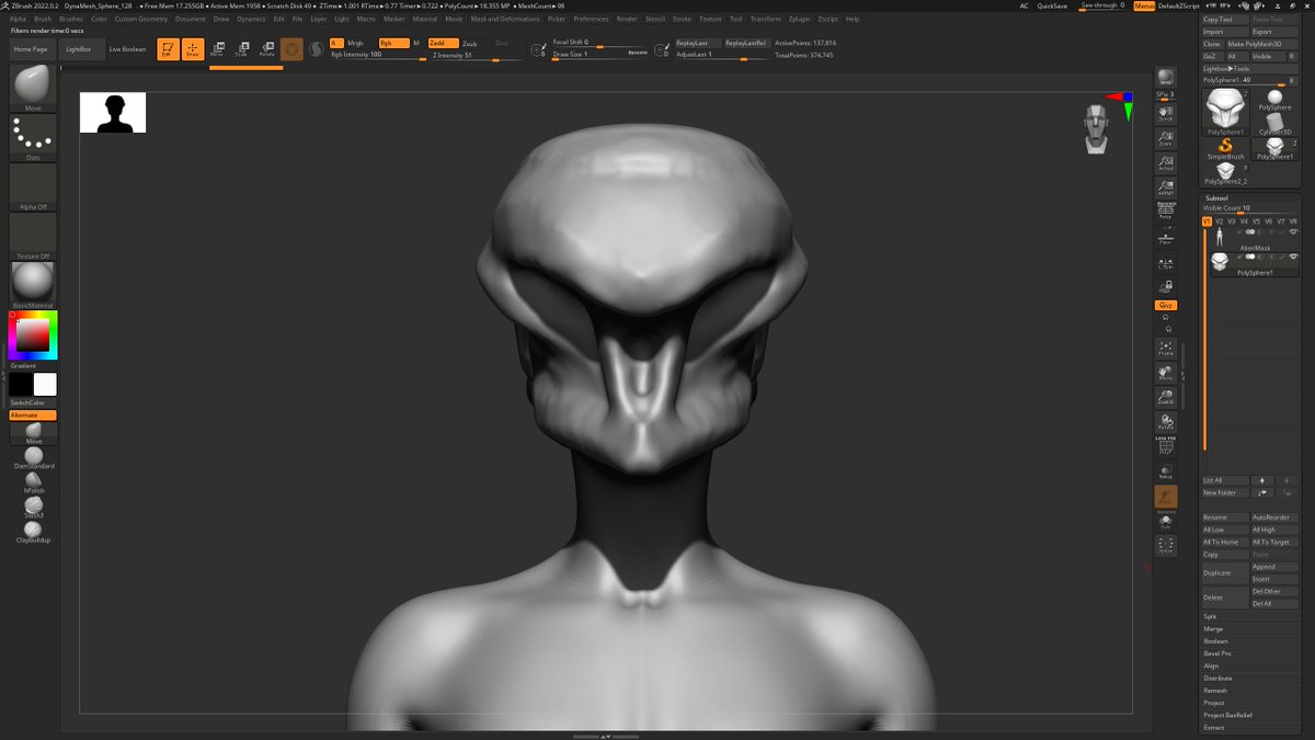 GiuberneaR's tweet photo. Working on this alien(ish)mask on my free time these days, playing with forms, trying to find a cool design.
Wish you an awesome day! https://t.co/ccYxVX6Pz3
