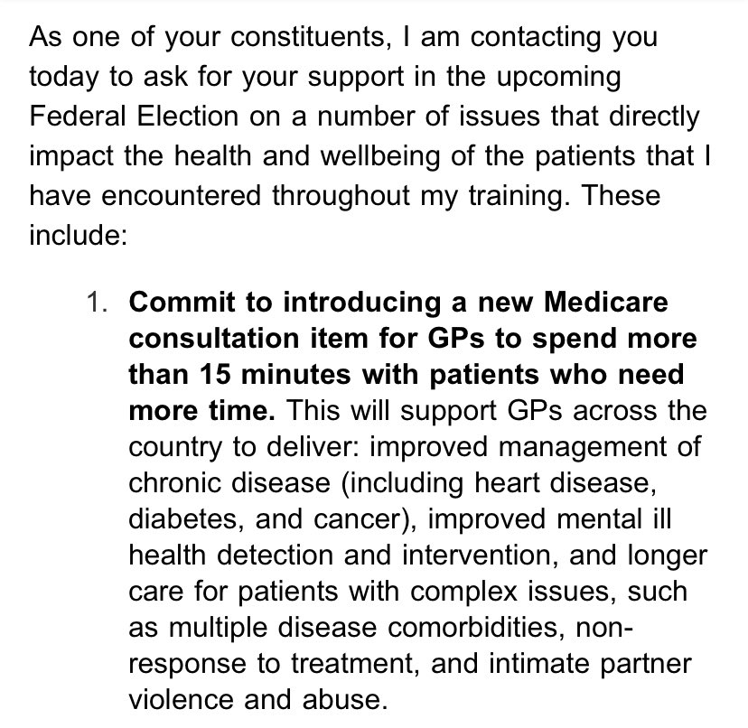 For those keen to join <a href="/ama_media/">AMA Media</a> calls to #ModerniseMedicare, consider sending an email to your MP. This was super easy, and a good way to be an active constituent. Apologies in advance to my MPs policy team who are probably sick of seeing my name pop up in their inbox! #auspol