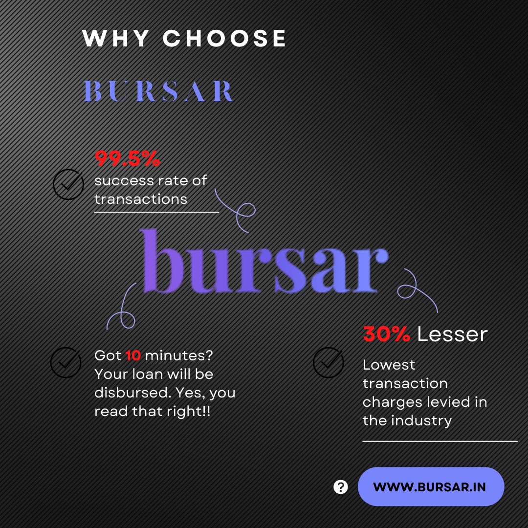 TechBursar's tweet photo. Why choose Bursar?
We are here to help you decide better for your loan woes. Read on to learn why Bursar stands out in the industry. 

Visit https://t.co/xdZwYwpDX0 or get in touch with us for further queries.  #fintech #edupayment #tech #bursar #techbursar https://t.co/SZ4EhdC0QE