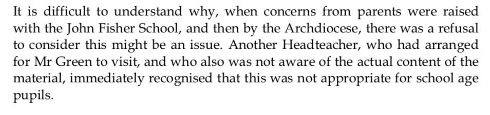 <a href="/justice4school/">Supporting teachers</a> <a href="/RaynerDanny/">Danny rayner</a> <a href="/roli4mel/">Roland Wellington</a> <a href="/LynnYounan/">Lynn Younan</a> <a href="/nadhimzahawi/">Nadhim Zahawi</a> <a href="/RC_Southwark/">Archdiocese of Southwark</a> Another local school like you was alerted to the sexualised content at the same time and cancelled visit straight away. Everyone agreed it was the right thing to do,  not an LBGT issue, just inappropriate sexualised content for 12 year olds. Why say you weren't told the reason?