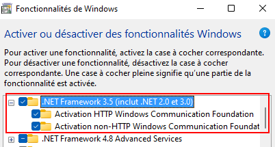 DavidDS_fr's tweet photo. 👏Microsoft pour cette superbe mise à jour Windows (KB5013943/KB5013628/KB5014326/KB5014330/KB5014329) #ironie
Des programmes ne se lancent plus après l'avoir appliqué ? Réactivez .NET 3.5 et WCF [Menu Démarrer > "Activer ou désactiver des fonctionnalités Windows"] https://t.co/el1XPiJOM7