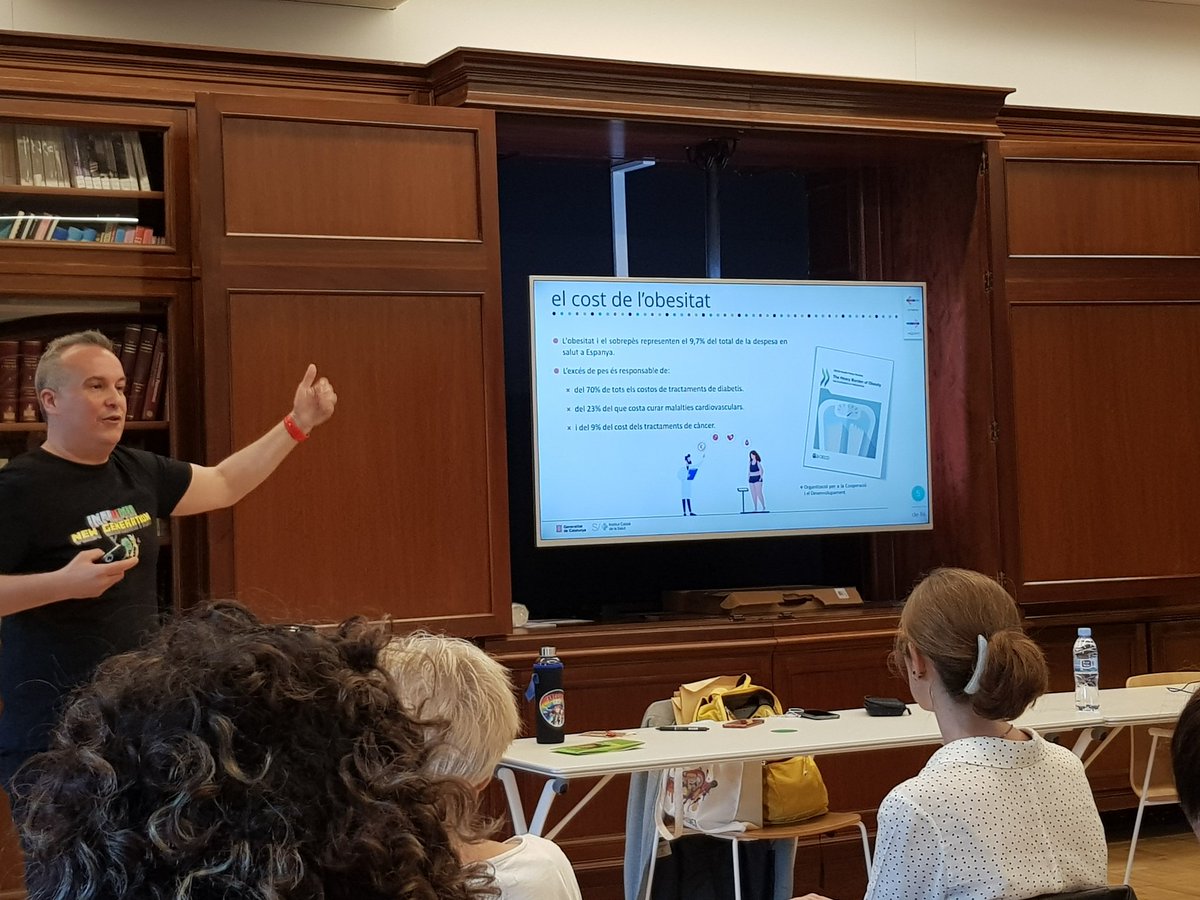 ClaraOlmos6's tweet photo. Avui fent formació a @icscat d'@infadimed : quin és el cost de la #obesitat ? @capitavitamines #atopedepower #infadilovers @jordi_fblanco @Emi_elPrat @asanzcano @evacasan @nurbol1306 @martagaltes #APCostaPonent #infermera @COIBarcelona #obesitat @Coral_Barcelona https://t.co/5CMuqfiG4P