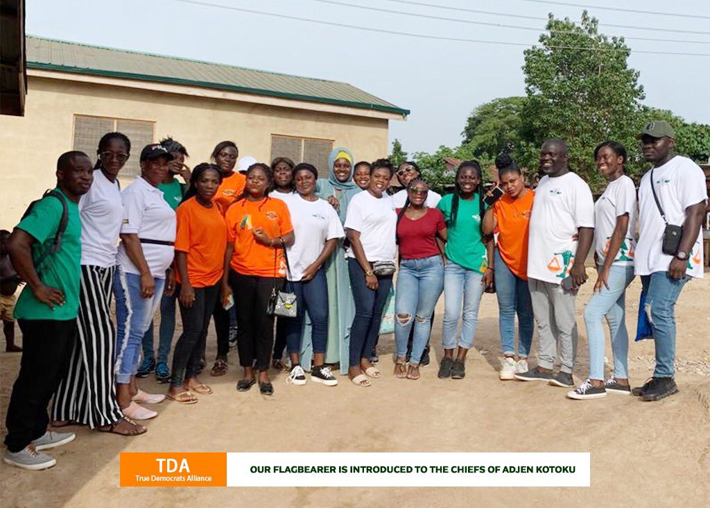 TrueDemocratsA's tweet photo. TDA’s visit to the chiefs of Adjen Kotoku 🟠⚪️🟢 .Indeed it was a success.

#AmaGhana
#GijPolcom2022
#SimulatedCampaign https://t.co/sJfmv4Gz2M