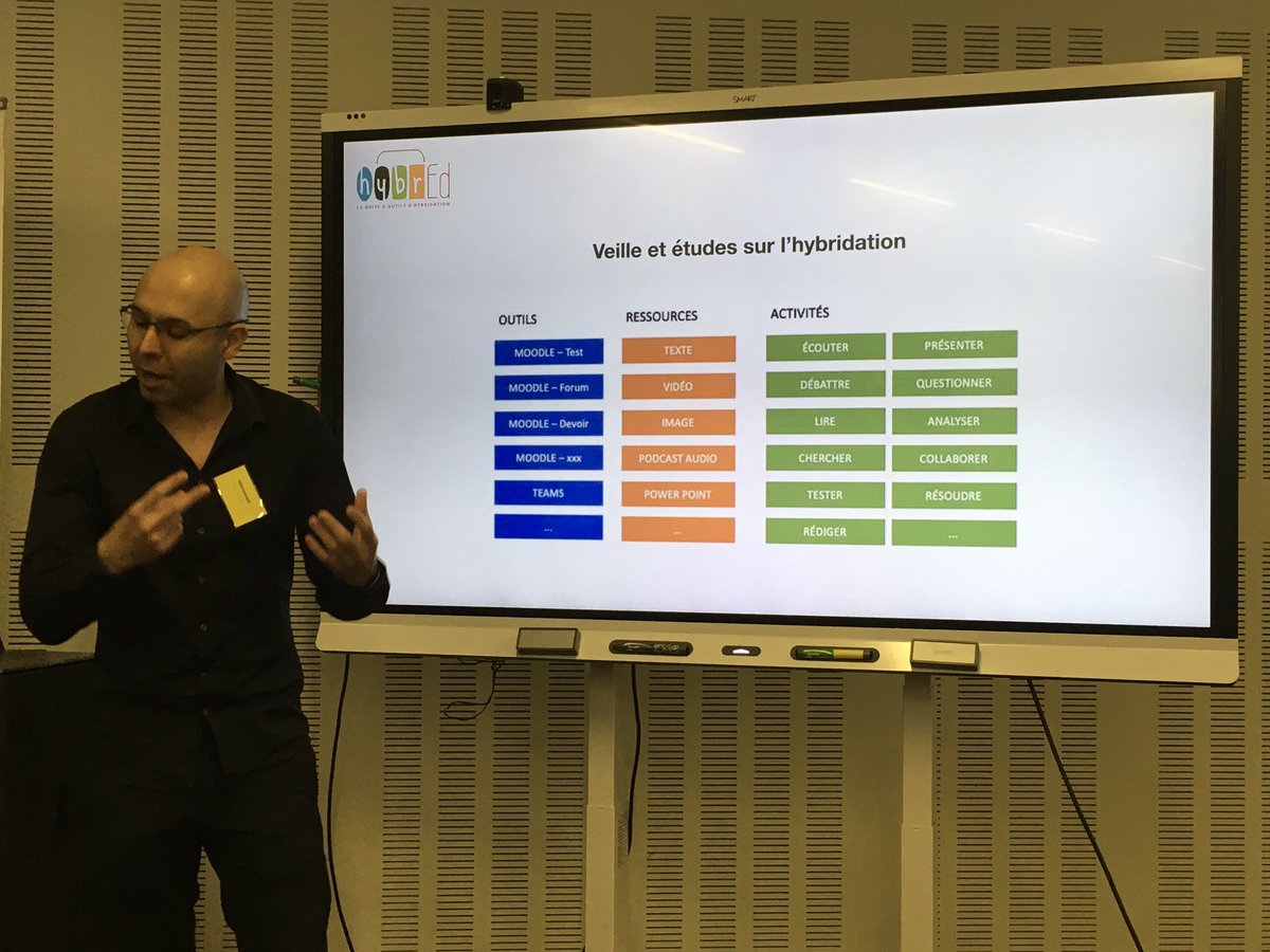 CardieNice's tweet photo. #JNI22 🚀 vers atelier Repenser l'#hybridation des apprentissages en Europe au-delà de la dualité présence/distance - Hybr’ed
 Où on parle de @margaridaromero 😉 https://t.co/l7EvOK9uI8