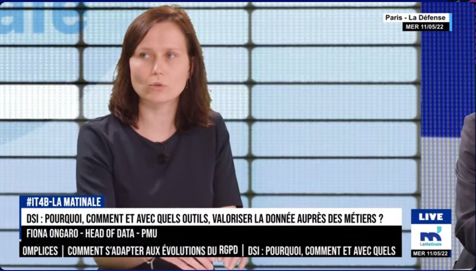 ITforB's tweet photo. 🔴[EN DIRECT] : «Nous devons mettre en place des solutions pour protéger nos clients» - Fiona Ongaro - Head of Data - @PMU_Hippique
 
#IT4B #datagovernance #datamanagement #dataliteracy https://t.co/14DdFI5lCp