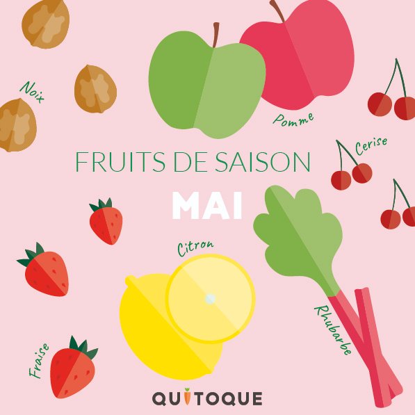Quitoque_fr's tweet photo. En mai, mange tous les fruits et légumes de saison qu'il te plait 💁♀️
C'est lequel vous, votre chouchou?
🍓🍒🍋
#quitoque #fruitsetlegumesdesaison https://t.co/NQLq4R4vYe