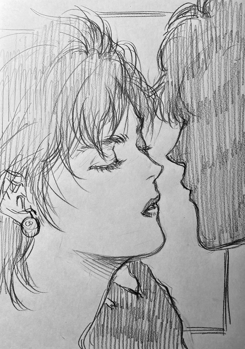 ラフ描き、 CH、香と… 