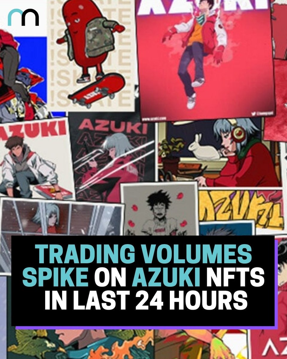 MetaNFTdaily's tweet photo. @azuki volumes have increased by 65% in the last 24 hours since the creator admitted to failed projects. 

Who's getting their hands on Azukis? 

#metanftdaily #azuki #azukibeans #openseanft #opensea #nftranking #nftart #opensea https://t.co/7dDvkCvi4p