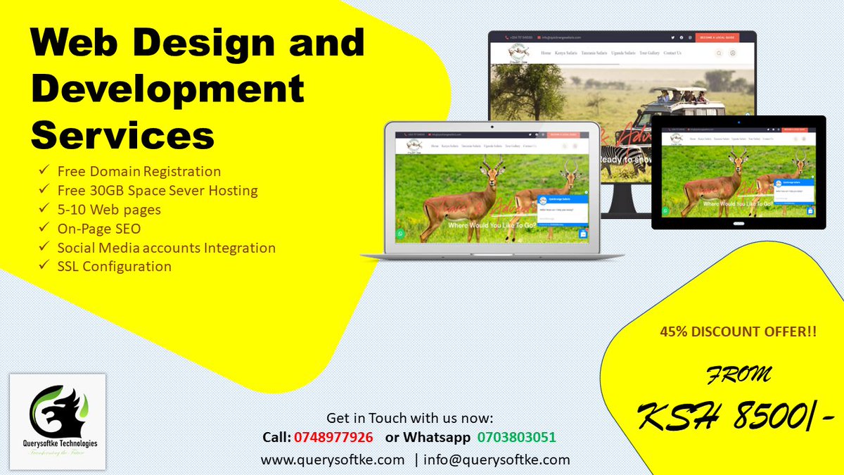 Are you looking for a website for your business? Querysoftke offers you spring &amp; summer standard web design and development services. Get in touch with us now.
#webdesign #webmaintenanceservices #softwarecompany #ecommercewebsite