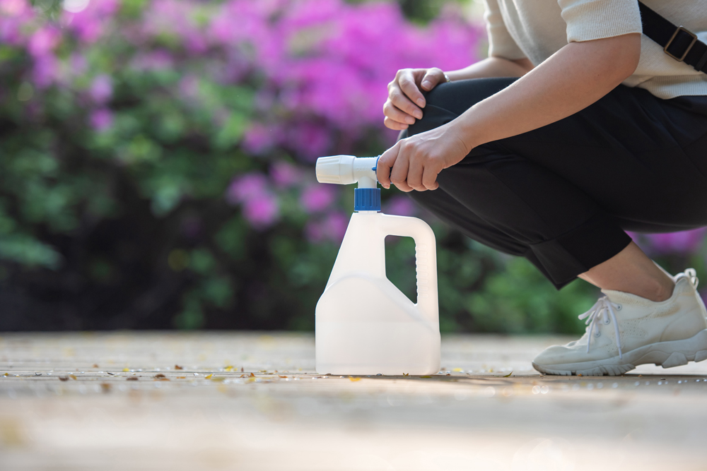 Garden hose end sprayer for gardening &amp; cleaning