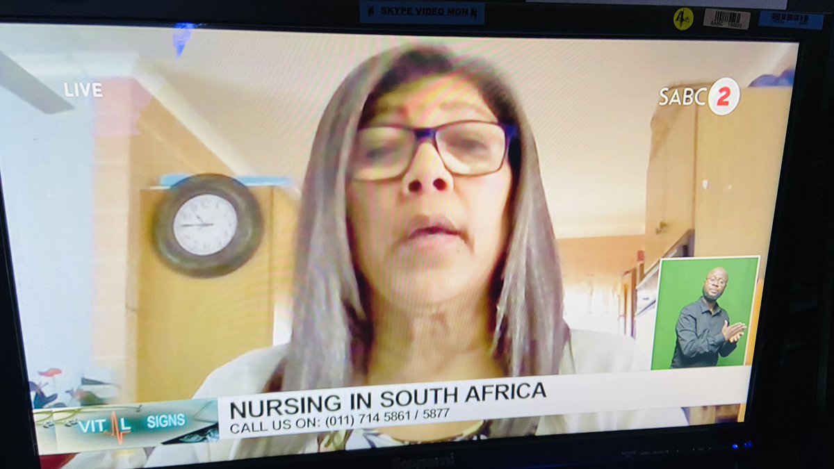 SABCVitalSigns's tweet photo. {On Air} We are joined by @HealthZA  Director Stakeholder Management: Office of the Chief Nursing, Veronica Taschl to speak about the nurses shortage and how we tackling the issue. @SABC_2 @DrMusaMthombeni #InternationalNursesDay https://t.co/JghNJuysgT