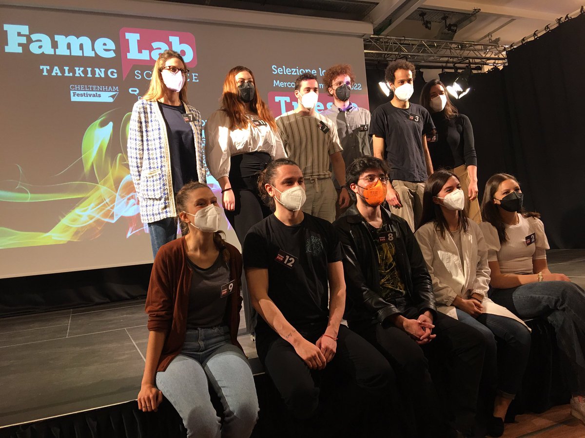 Tutti i partecipanti a #FameLab #Trieste 2022 👏🏻

Aspettiamo di conoscere chi ha passato la preselezione e i vincitori!

<a href="/UniTrieste/">Università di Trieste</a> <a href="/uniud/">Università di Udine</a> <a href="/INFN_/">INFN</a> <a href="/Sissaschool/">SISSA</a> <a href="/UniPadova/">Università di Padova</a> <a href="/CNRsocial_/">CNR Consiglio Nazionale delle Ricerche</a> <a href="/OGS_IT/">OGS</a>
