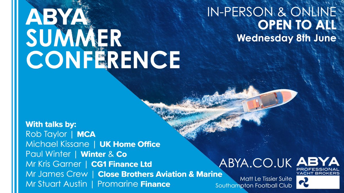 🎯Have you booked in for ABYA's Summer Conference? 

Specialist Speakers from UK GOV &amp; Industry. Receive detailed discussions from the UK's leading professionals on:
-  Money Laundering
-  IPV Code, MCA
-  Insurance by Winter &amp; Co
-  &amp; Finance 

Book here: abya.co.uk/courses-and-ev…