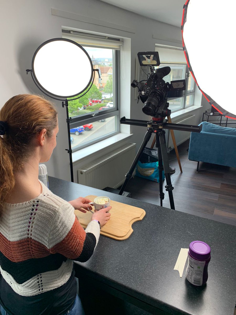 EatWellScot's tweet photo. A few more snapshots from another day of filming with @81filmsuk @DanielleRedGray

As you can see from the kitchen there may have been lots of food fortification going on!

#FoodFirst https://t.co/AO2FXGZ3Kl