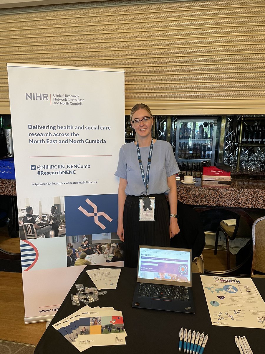 Here at the @MedConnectNorth event ‘MedTech in a Changing World’ today. Come and speak to us about any of your Study Support Service needs @NIHRCRN_NENCumb #MedTechNENC