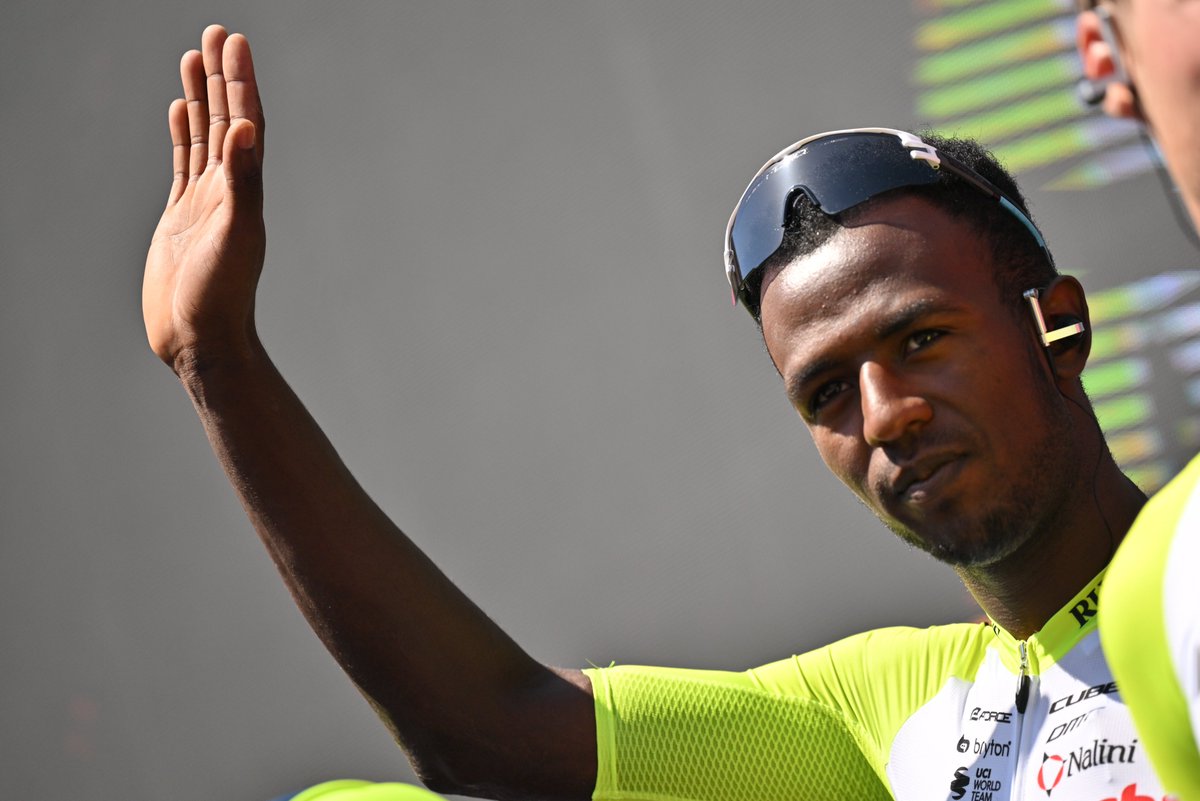 giroditalia's tweet photo. 🙌 RT if you think that @GrmayeBiniam will win the stage 🇪🇷

#Giro https://t.co/oFaHXzScGW