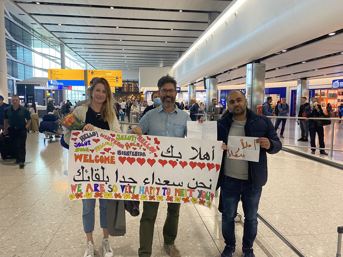 A VERY exciting day for the PSR community group, our family is arriving in the UK any moment now! A huge thank you to all those who have supported our efforts in getting to this point. ❤️ #RefugeesWelcome