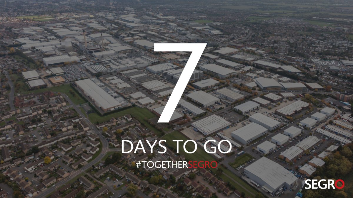 7 more sleeps to go until #TogetherSEGRO takes place.
Our breakfast networking event is an excellent opportunity for everyone on the @SloughTE to get involved in the community and network with hundreds of your neighbours on the estate.
RVSP your place here:bit.ly/3FDeM9y