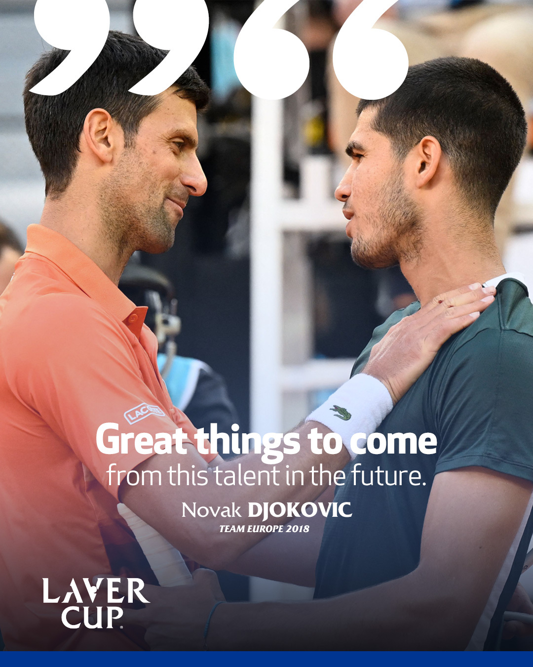 Laver Cup on Twitter: "Respect for a new rival, @alcarazcarlos03 https