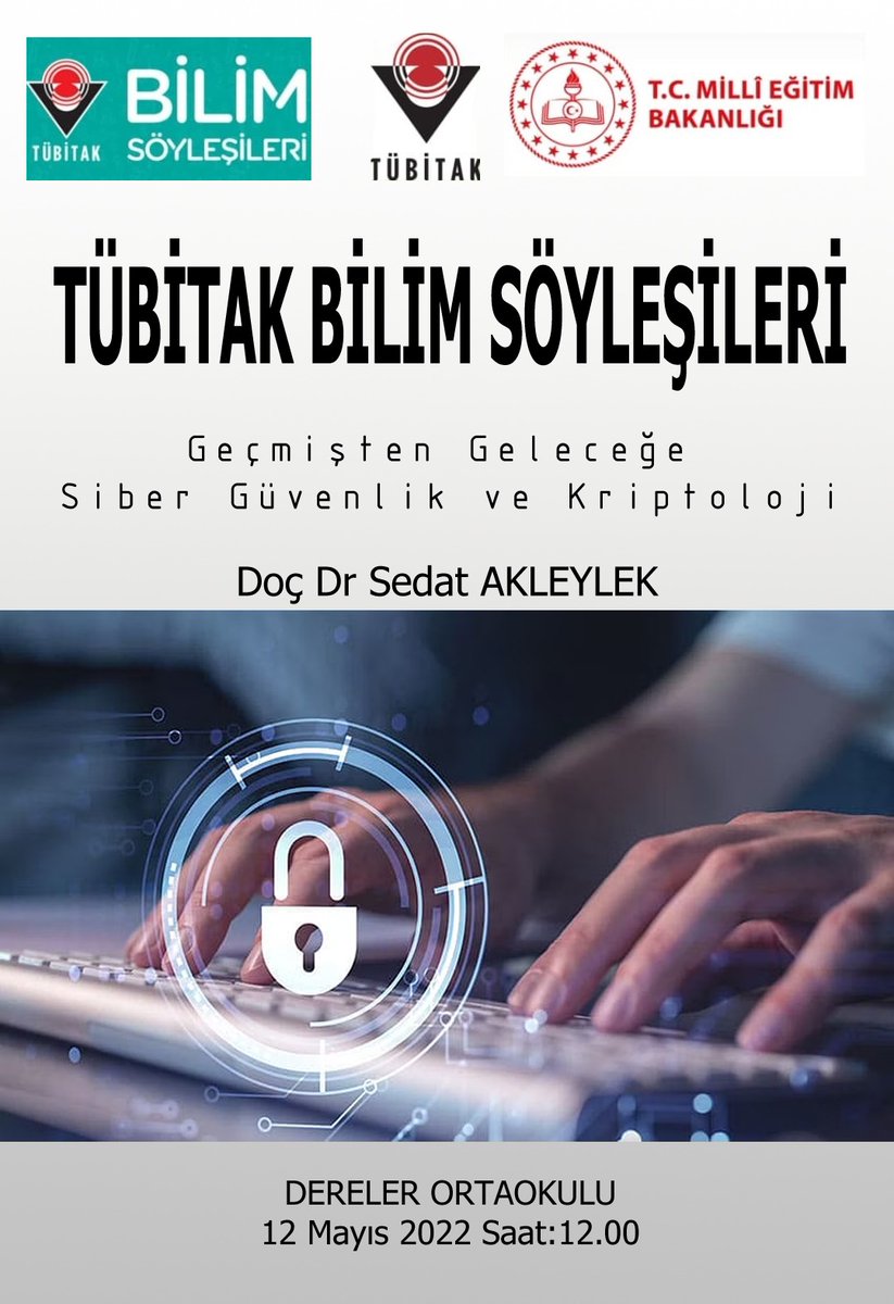 DerelerIlkokulu's tweet photo. Tübitak Bilim Söyleşileri kapsamında Doç. Dr. Sedat AKLEYLEK'i okulumuzda ağırlayacağız. Katılımlarınızı bekliyoruz.
@samsunmem
@CanikMem
@DerelerIlkokulu
@ZahitKoseoglu 
@zahit5599 https://t.co/vg3P3AmyCY