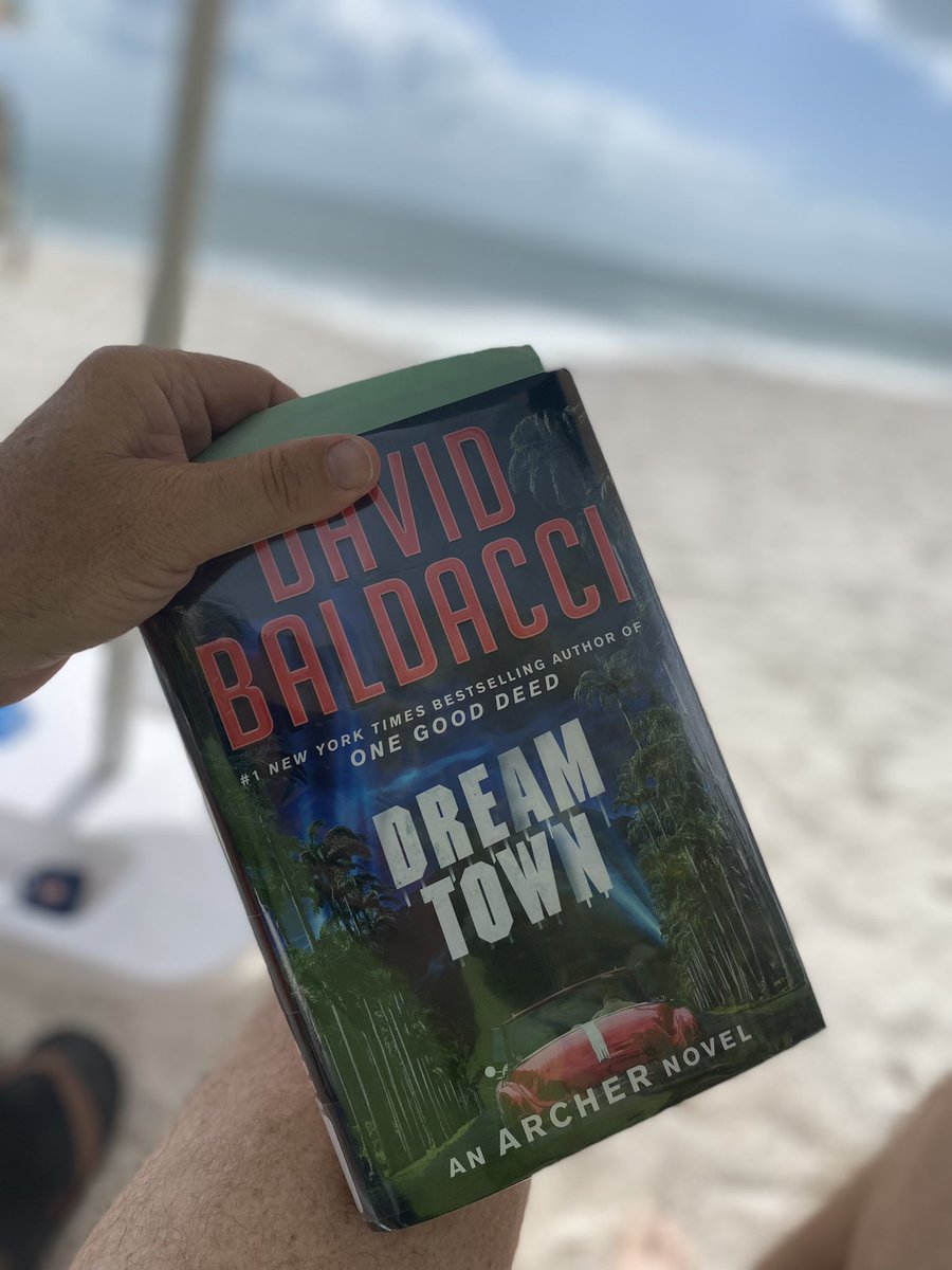 The #Archer series by @davidbaldacci is fantastic! Baldacci is a superb thriller novelist and #DreamTown is a MUST read! ⭐️⭐️⭐️⭐️⭐️
#beachreading 🏖
@BestThrillBooks @MTW_2021 @ThrillerReviews @thrillerwriters @Duells06 @ankitDHIRASARIA @Duells06 @TheRealBookSpy