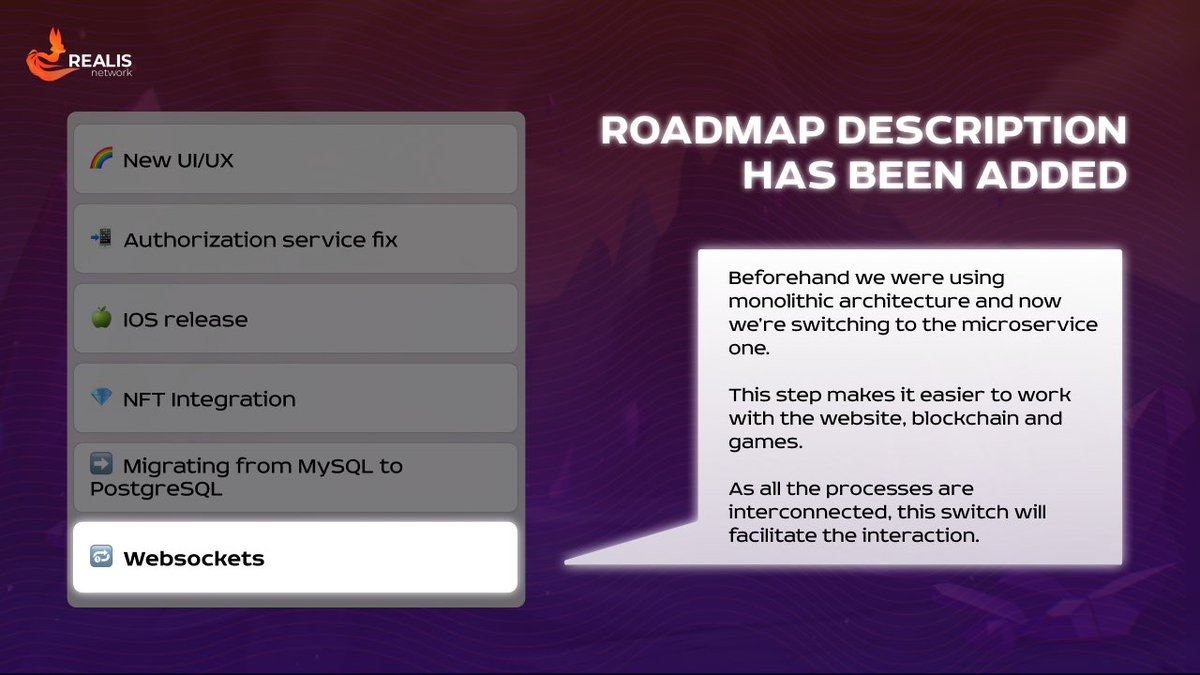 realisnetwork's tweet image. 💡 Roadmap Update 💡

Great news: we’ve updated our Roadmap on Notion and added descriptions of each stage of development. Feel free to explore our plans and ask questions in the replies!

Follow the link to open the Roadmap 👇
realisnetwork.notion.site/realisnetwork/…