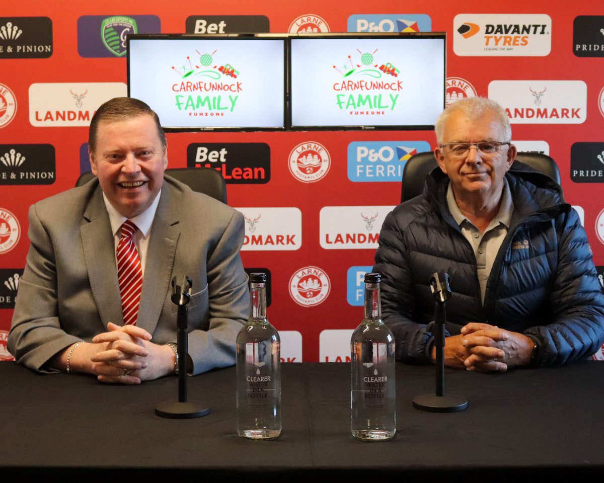 larnefc's tweet photo. 𝐒𝐏𝐎𝐍𝐒𝐎𝐑𝐒 🤝

Thank you to @ICSSLarneLtd and Carnfunnock Family Funzone for their sponsorship of last night’s semi-final 👏

#WeAreLarne #BeTheDifference https://t.co/q6BYklLFnU