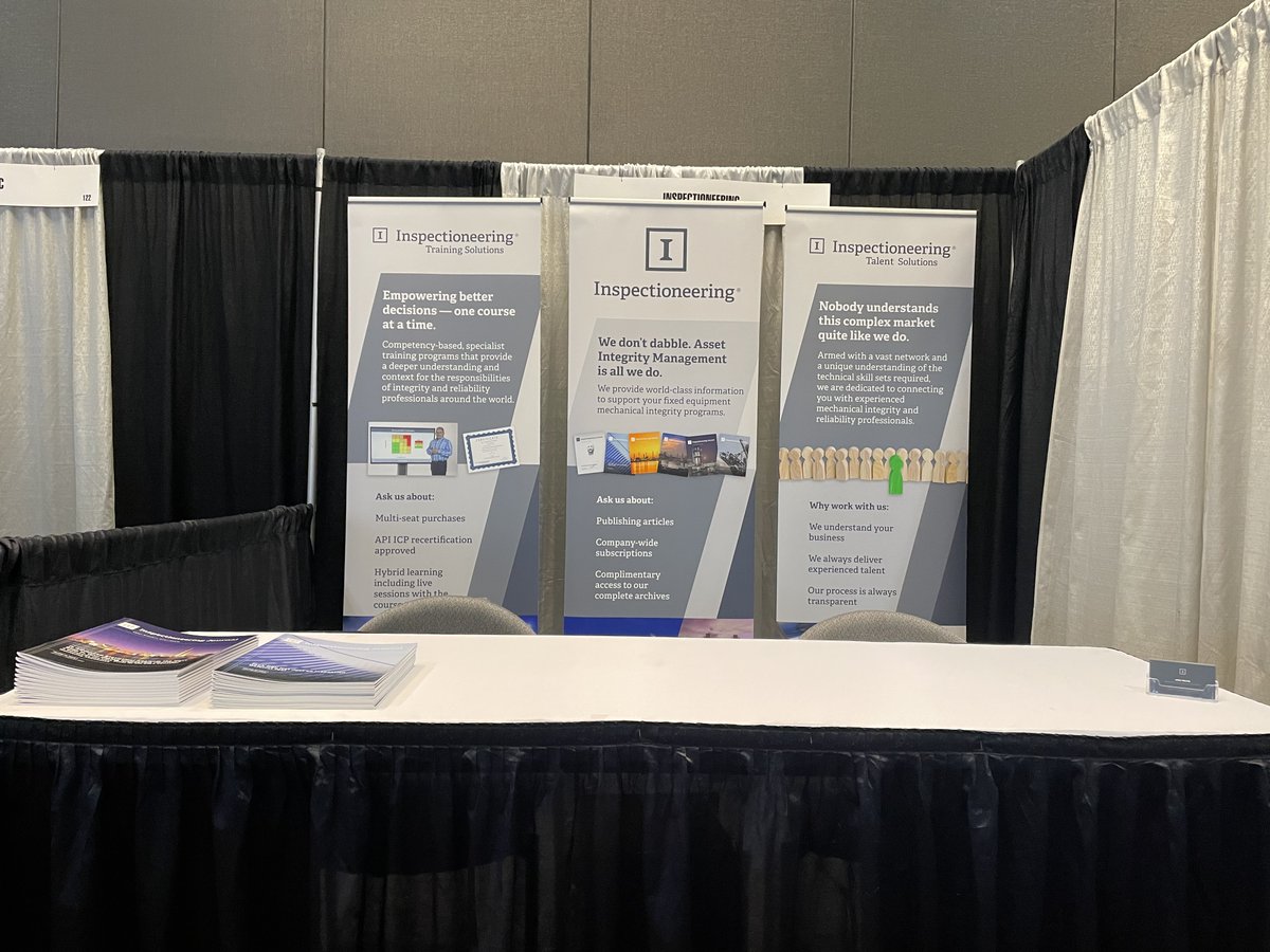 Inspectioneer's tweet image. We&apos;re having a great time at #RefComm in Galveston, Texas! If you&apos;re here, don&apos;t forget to stop by the Inspectioneering booth (booth #123).