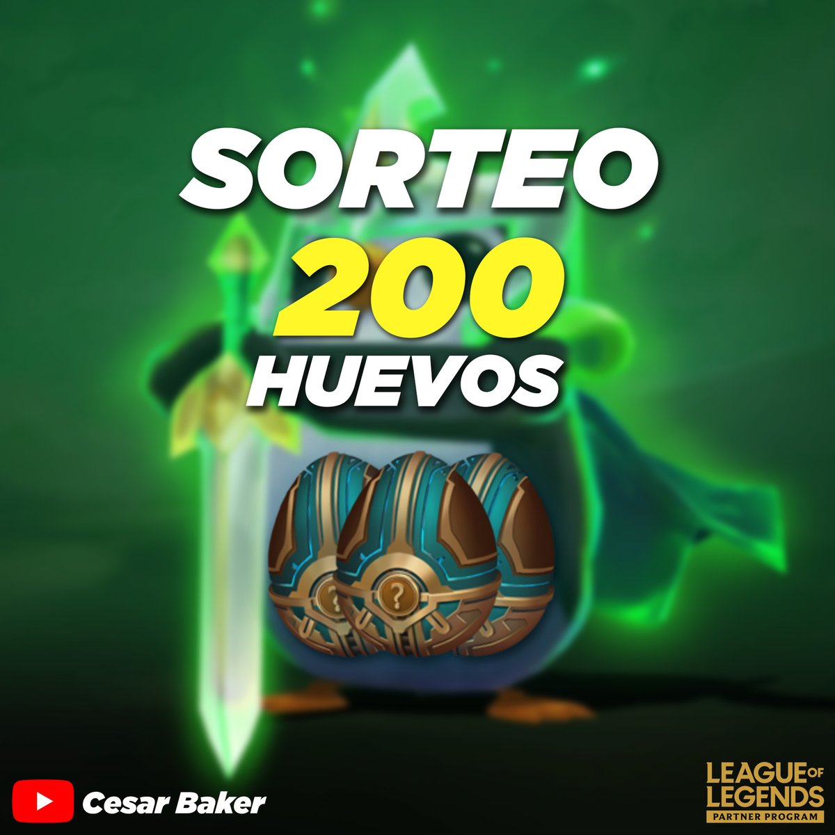 🔥 SUPER SORTEO 🔥

✅ 10 Ganadores
✅ 20 Huevos para cada ganador. 
✅ Participan LAN y LAS

Sigue los pasos para participar 👇

🔸 Seguirme: <a href="/_cesarbaker/">Bakersito 🍞</a> 
🔸 Fav + RT a este Tweet ❤🔁
🔸 Comenta tu servidor LAN/LAS

⭕ SORTEO 19/05