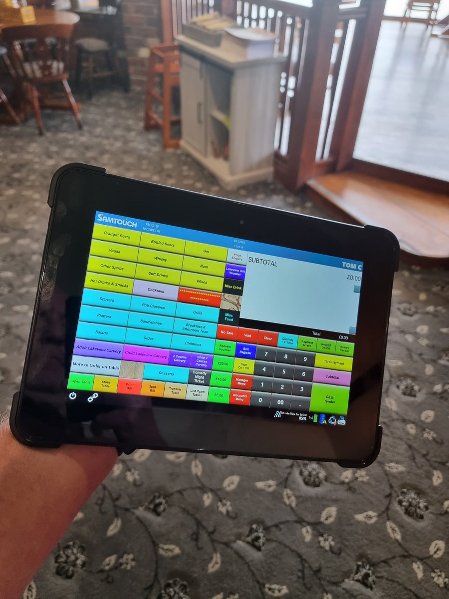 SteveRRCR's tweet photo. A 10" Tablet added to their existing EPoS Systems, speeding up table &amp; customer service at The Lakeview Bar &amp; Eatery #bowness #windermere #lakedistrict #epos @lakedistrictnpa @LakeDistrictTG @LakesCumbria @WindermereTIC https://t.co/bsdIYclzQe
