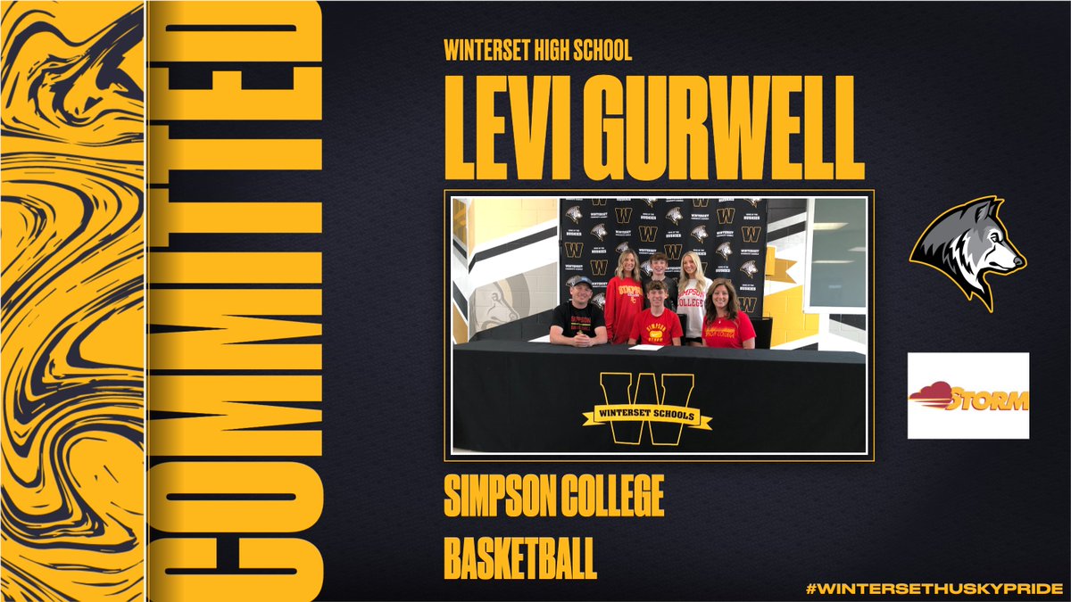 Congratulations to Levi Gurwell on signing to continue his academic and basketball career at Simpson College!