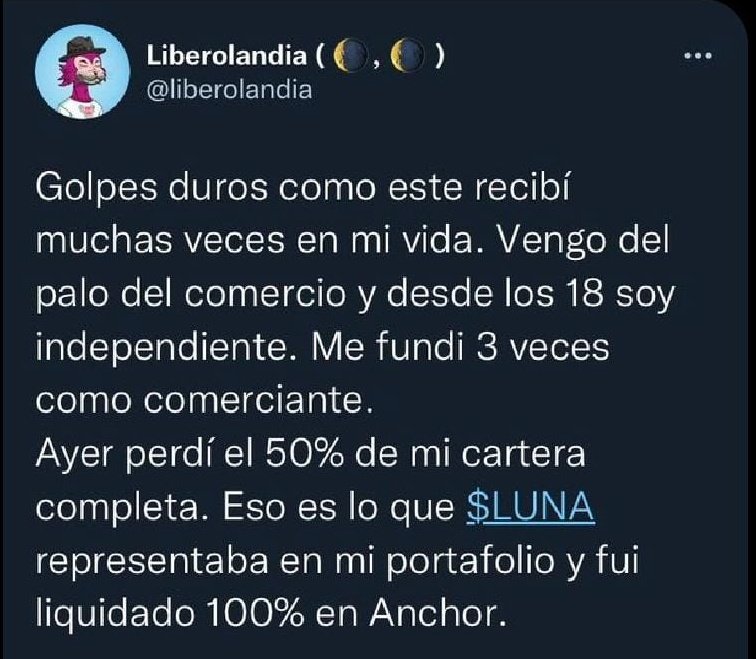 BetoMendeleiev_'s tweet photo. El peligro de la codicia y no entender que un alto rendimiento conlleva su riesgo asociado. Muchos son culpables en este mercado de haber promocionado la inversión pasiva en Anchor Protocol al 20% APY como algo seguro. https://t.co/QAumRrTwOr