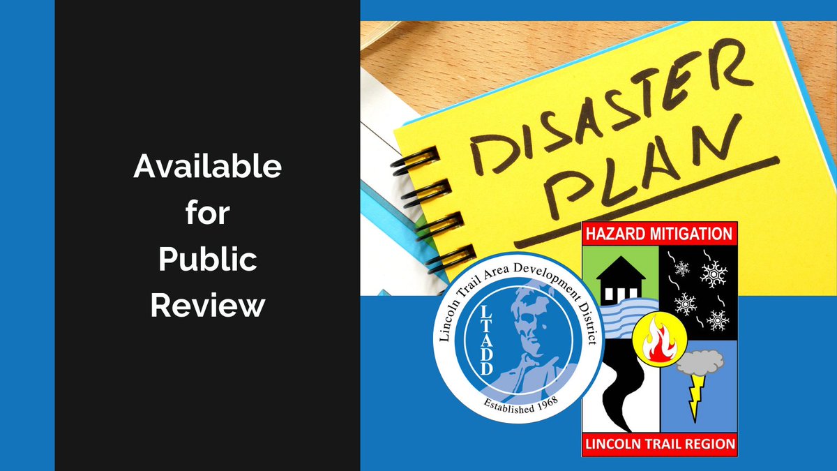 LincolnTrailADD's tweet photo. The Lincoln Trail Regional Hazard Mitigation Plan is now available for public review. Check it out at https://t.co/SU6evACMXM https://t.co/X3SY7jv9ex