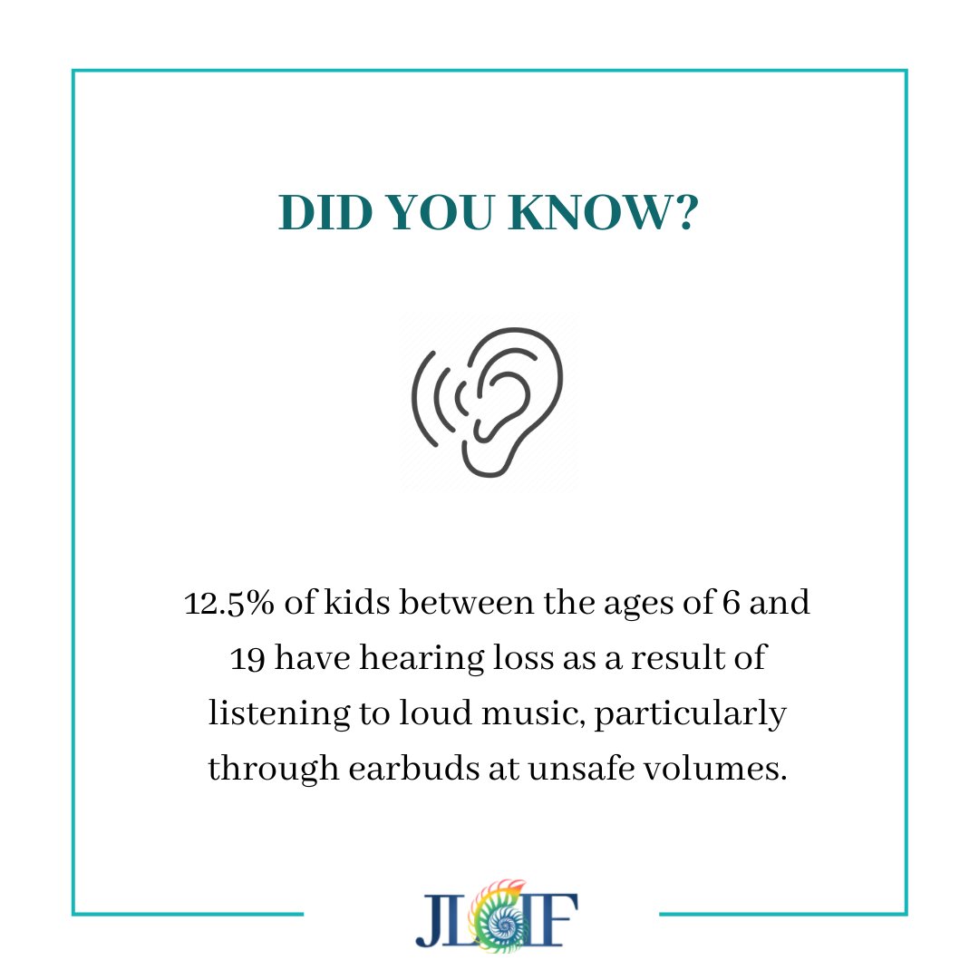 JoyfulFund's tweet photo. Having the music too loud is often responsible for temporary hearing loss or even permanent among children between the ages of 6 and 19. https://t.co/h3nOoIugFz