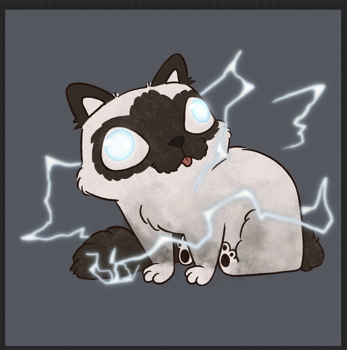 ItsSugarholic's tweet photo. First up. The Sorcerer! Still a ways to go but MAN I love this one xD #dnd #dndcats #futurestickers https://t.co/i3nQxBZX2b