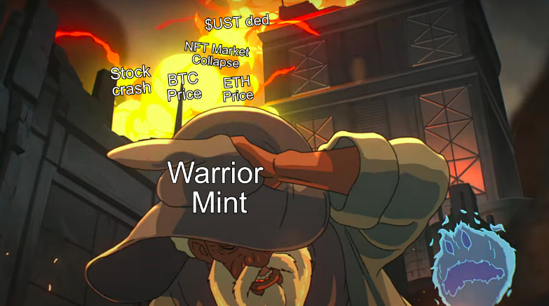 HeroOfKVcache's tweet photo. 🐻: NOOOOOOO!!!! YOU CAN'T JUST MINT OUT IN THIS MACRO ENVIORMENT. YOU NEED TO DEALY MINT!!!!

🧙‍♂️: Warriors will be born in blood and flame. https://t.co/DGkqqRRzFb
