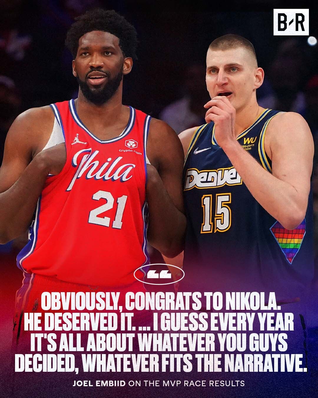 Bleacher Report on Twitter "Joel Embiid speaks out on the MVP award 🗣 https//t.co/s0PxOqS0O7