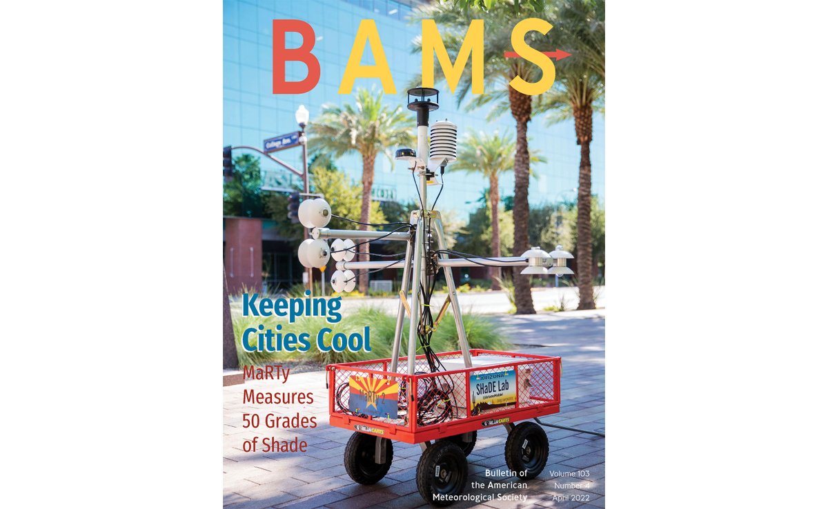 ametsoc's tweet image. Get to know your colleagues &amp;amp; their research in #BulletinAMS! In the latest BAMS Digital Edition (bit.ly/2NXyAIZ), learn about new #lightning #megaflash records, the research of the Bergen School #meteorologists, what makes effective urban shading, &amp;amp; more!