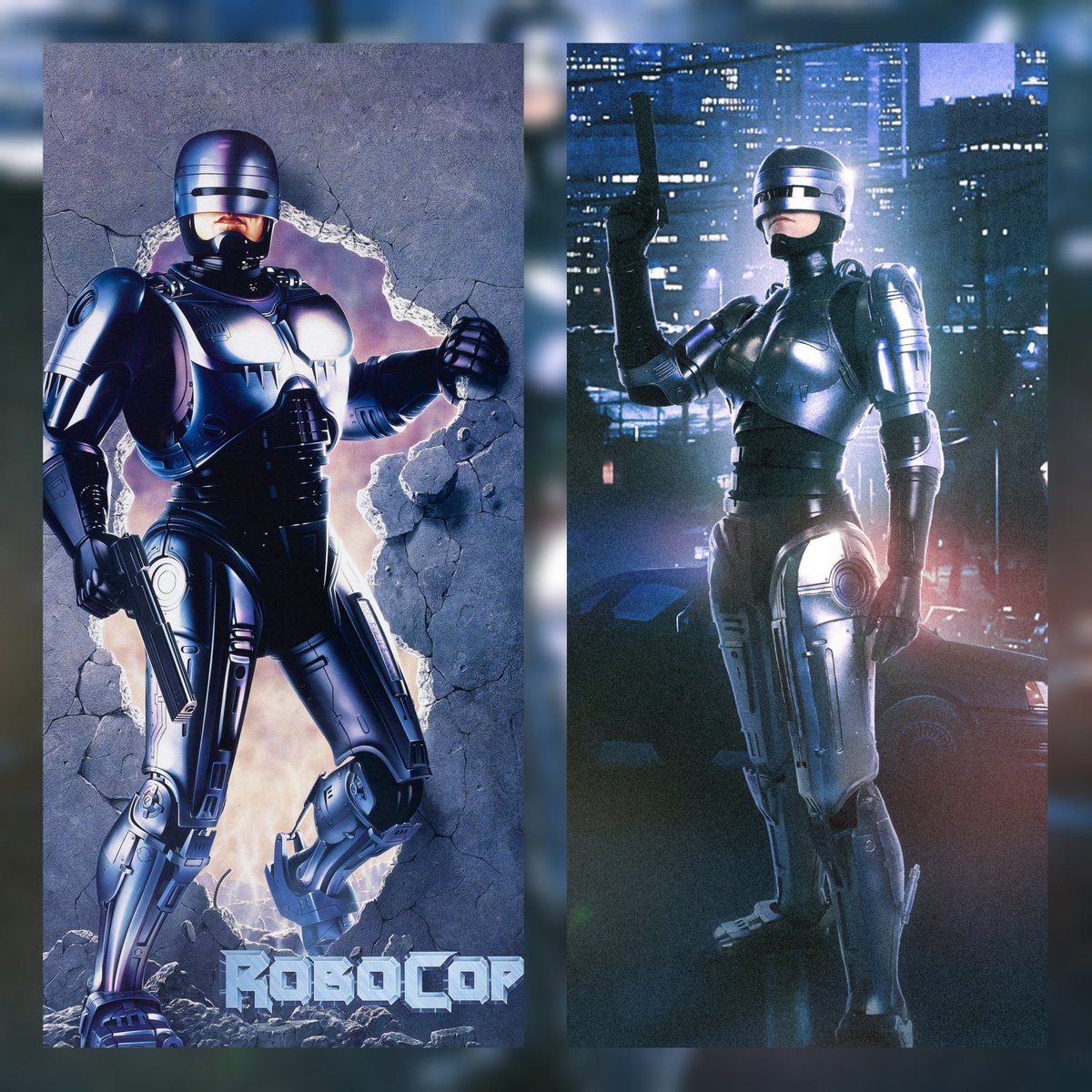 Cecilosaurus's tweet image. Petit thread des cosplays que j'ai r茅alis茅 jusqu'ici (en side by side pour celles et ceux qui n'auraient pas les ref !)
On commence par Robocop, ma petite fiert茅 :') (photo : @AxelClergeau edit @Retrographiks88)