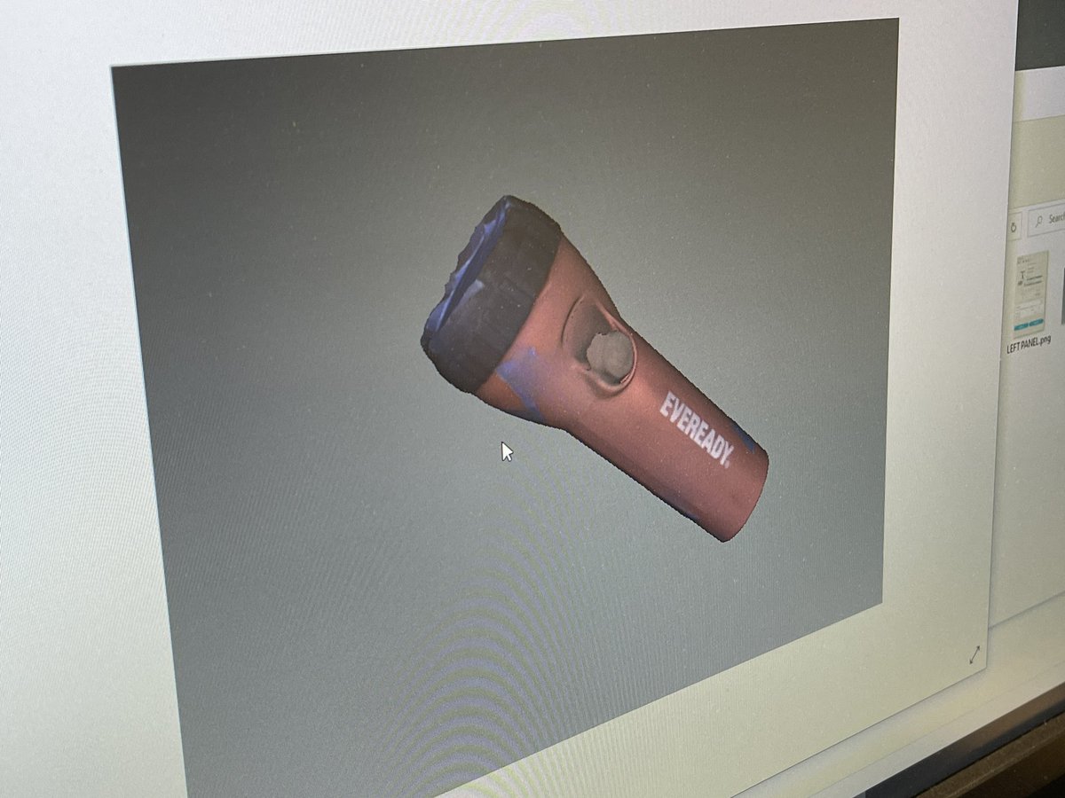 misdmile's tweet photo. @MISDEdFound funded an Innovative Teaching Grant for Mr. Huff &amp; Engineering students for a 3D scanner! They did a 3D scan of a student &amp; then 3D printed the scan!  They also tested scanning on a flashlight, piece of wood &amp; other objects trying to calibrate the scanner. #misdproud https://t.co/HItLMvBhAr