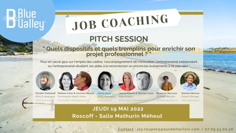 Participez au job coaching organisé par <a href="/bl_valley/">Blue Valley®</a> afin de booster votre employabilité.
✅Amira Avril de l'<a href="/ApecBretagne/">Apec Bretagne</a> interviendra lors du pitch sur les dispositifs et tremplins pour enrichir votre projet professionnel
📅19/05
👉Programme/inscriptions : bit.ly/3vko0nx